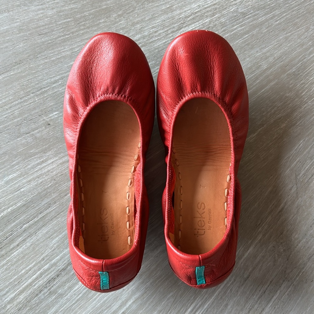 Tieks Red Designer Flats